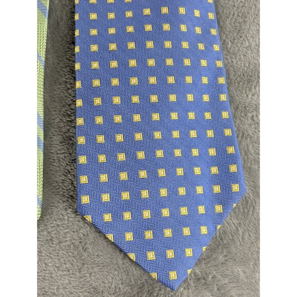 Brooks Brother Men’s Multi Lot Silk Ties USA Made Green Blue Pink Stripes & Dot - Picture 4 of 13